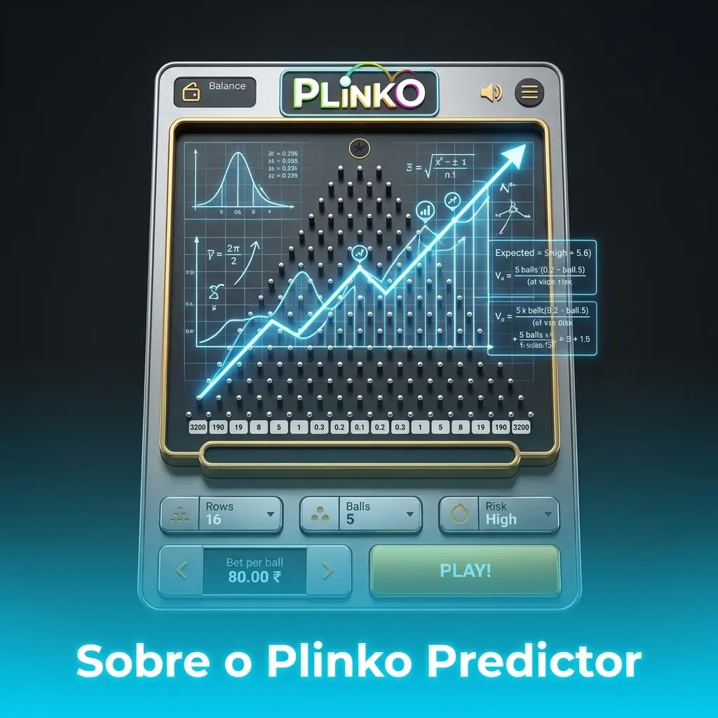Software Plinko Predictor analisando padrões de queda da bola e sugerindo apostas em cassino online